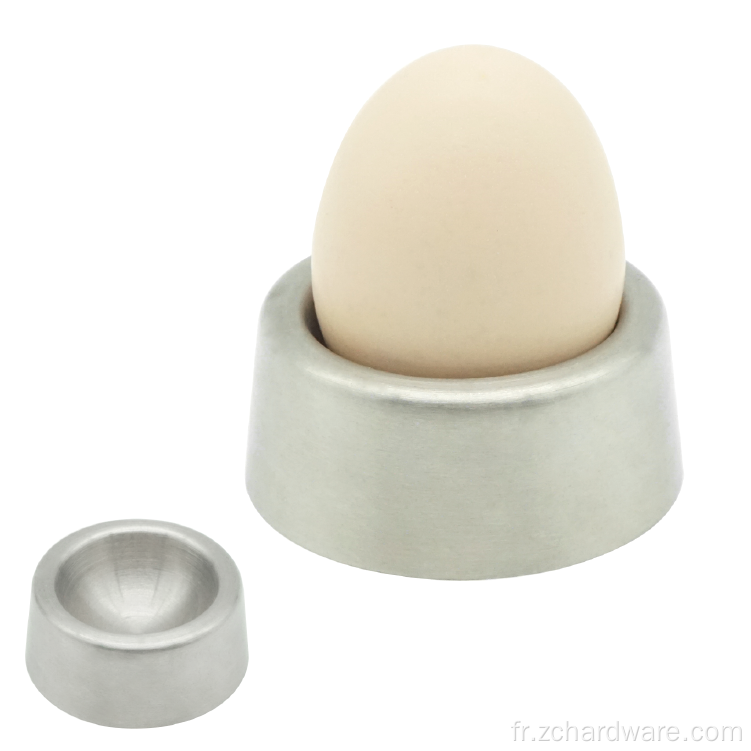 Supports d'oeufs en acier inoxydable pour œufs durs