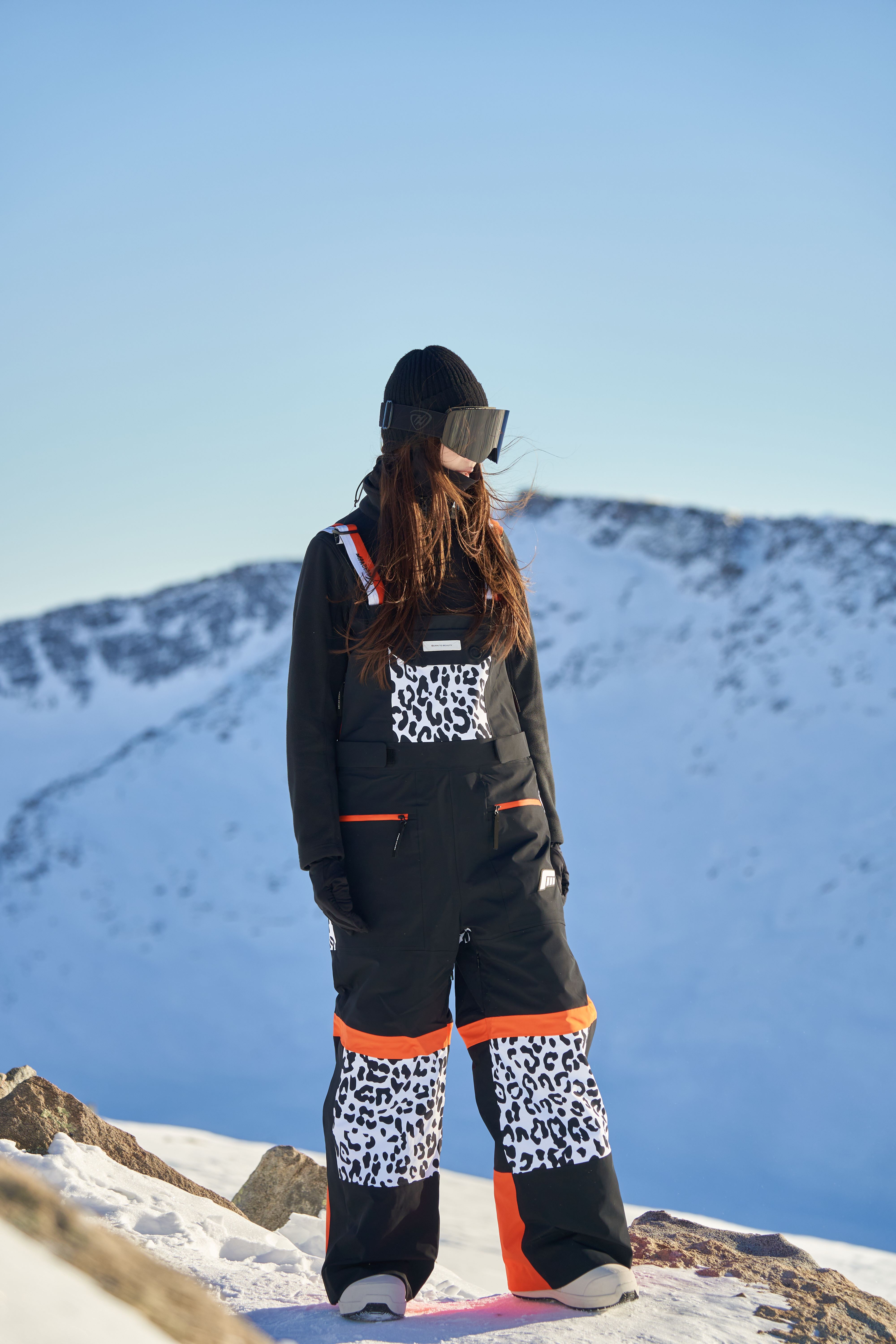 Women Snow Bibs Adjustable Overalls Pants