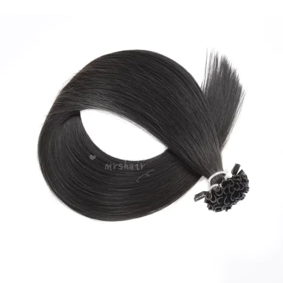 Cheap Natural Cuticle Aligned Straight Golden Peruvian Cuticle Aligned Hair 1B/27 Wholesale Price U Tip Nail Hair Remy Extension