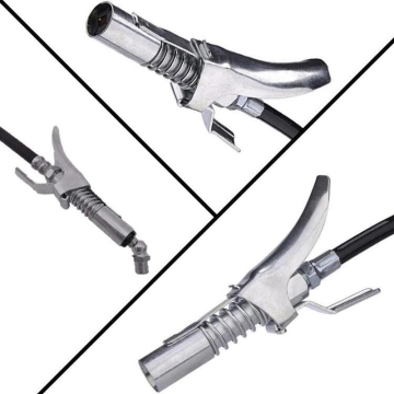 High Pressure Grease Gun Coupler - Quick Lock Clamp Type Nozzle