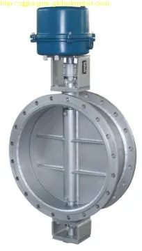 Large-diameter electric butterfly valve