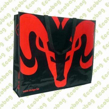 Advertisement Bag, Made of PET Woven Fabric