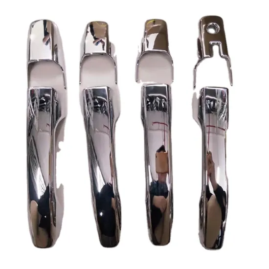 Chrome & Carbon Fiber Piano Black Door Handle Covers for Perodua Ativa 2020-2021 - Hot Sale