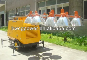 4*1000w 10kva LED Light Tower Generator Powered with Kubota Engine