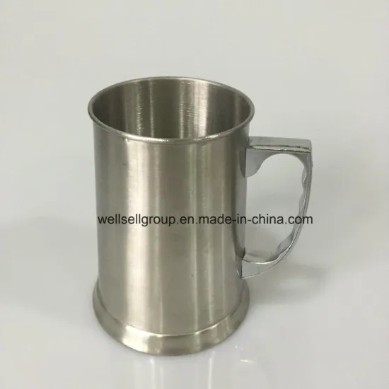 450ml Stainless Steel Tankard with Alloy Handle