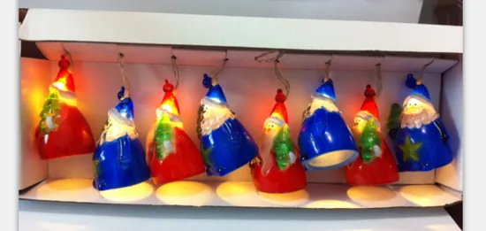 Christmas string lights snowman and Santa