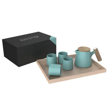 DHPO Porcelain Tea Pot Sets with SLS Infuser Drinkware Tumblers