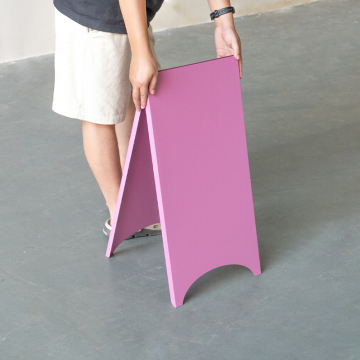 High-End Foldable Metal Floor Sign: Versatile Double-Sided Display for Shop Entrances