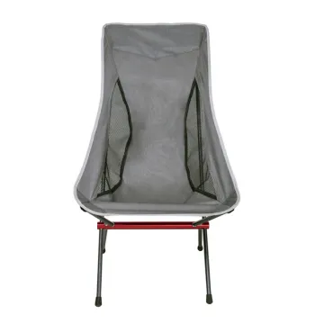China High-Back Portable Folding Backpacking Outdoor Chair - Ultralight Camping Furniture with Aluminum Frame