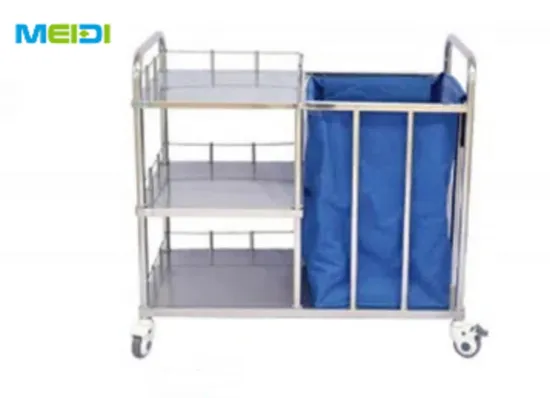 Hospital Waste Cleaning Cart Medical Dressing Trolley