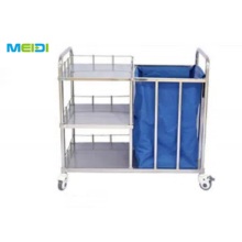 Hospital Waste Cleaning Cart Medical Dressing Trolley