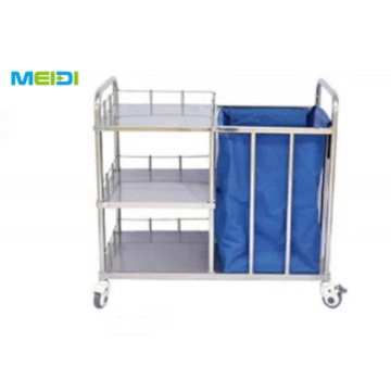Hospital Waste Cleaning Cart Medical Dressing Trolley