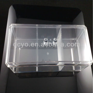 Factory directly sale fantastic clear acrylic compartment storage box