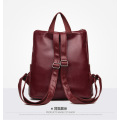 Women's Genuine Leather Purse Ladies Casual Backpack