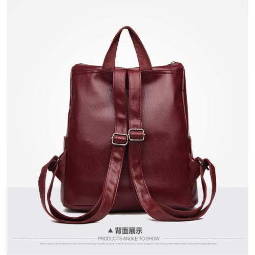 Zaino casual da donna con borsa in vera pelle da donna