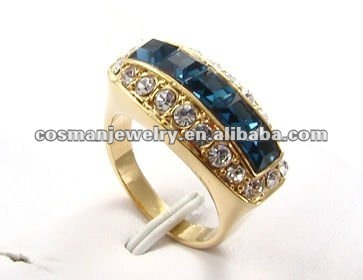 letter alloy rings with cz,fashionable design