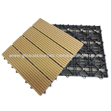 30*30cm WPC Decking Tiles, Various Colors are Available