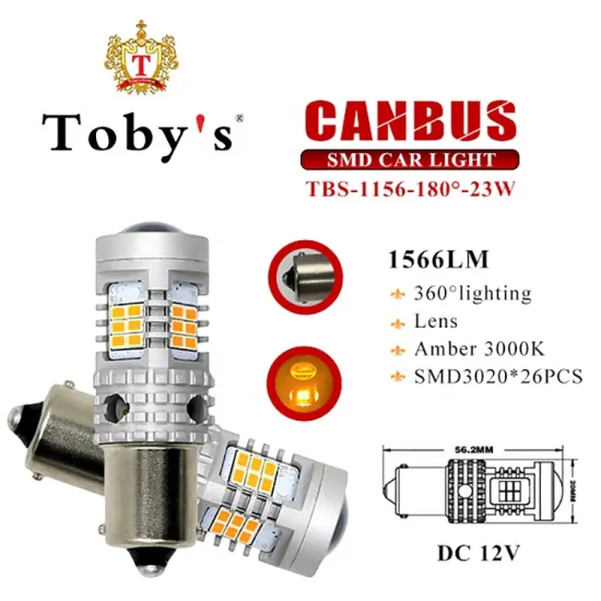 Canbus Error-Free 7440/7441/7443/7444/T20 Amber/Yellow Turn Signal LED Bulbs: Bright and Reliable Lighting Upgrade