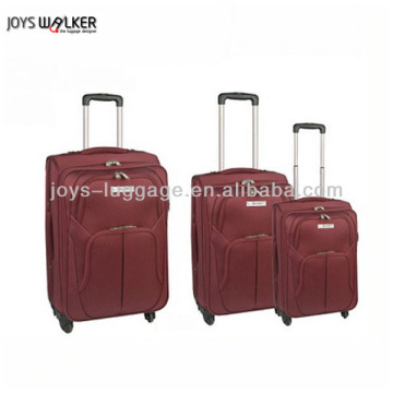 EVA elegant dark red luggage cart with spineer wheels
