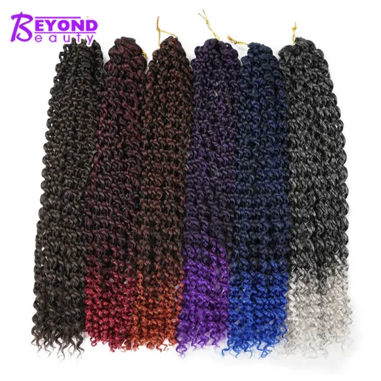 18 Inch Long Bohemian Water wave for Passion Twist Hair Crochet Twist Darling Braiding Hair Spring Passion Twist Hair jerry curl