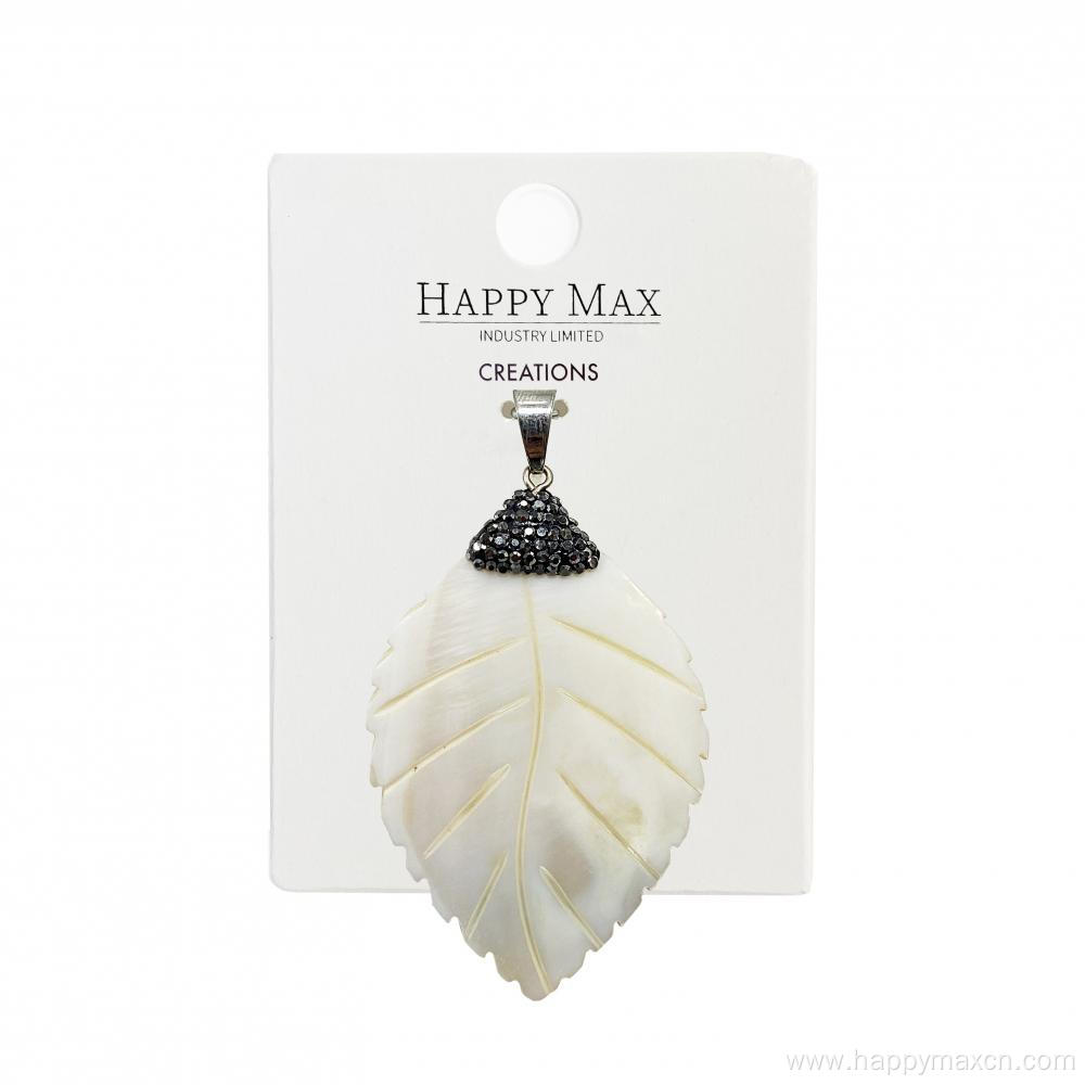 Craft leaves shell pendants for jewelry making