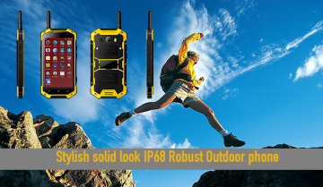 Stylish solid IP68 Robust Outdoor phone