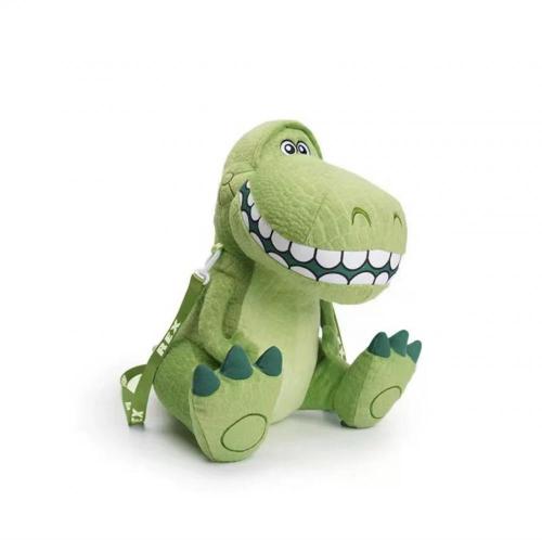 濃い緑の恐竜のぬいぐるみバッグペンダントおもちゃ