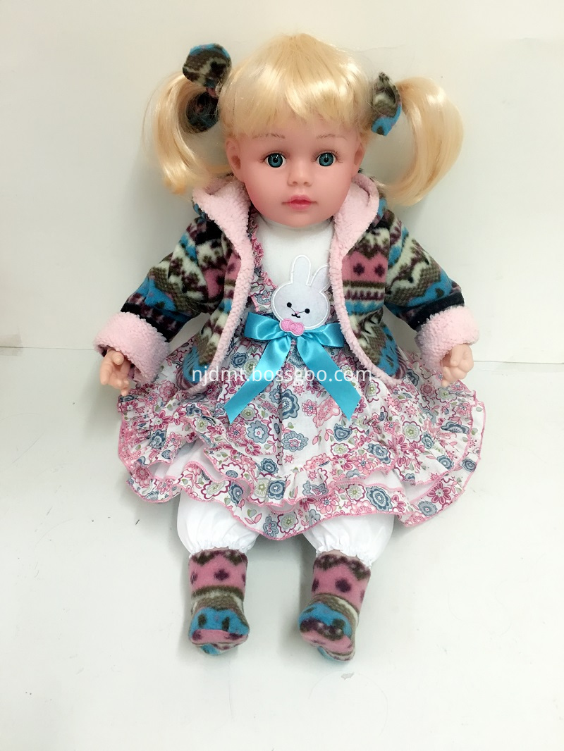 Blond Hair Vinyl Doll