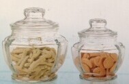 wholesale clear food storage glass jars with lid in many size