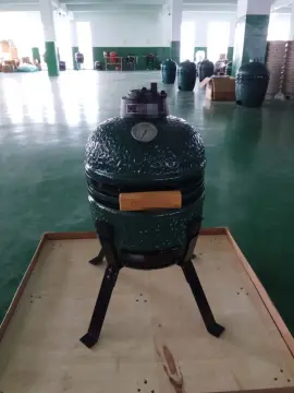 13inch mini kamado bbq grill green color
