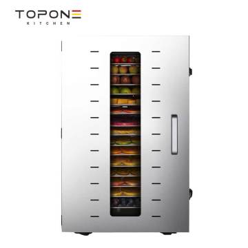 ToponeKitchen Stainless Steel Dehydration Machine: Best Quality Home Use Fruit and Vegetable Dehydrator with 16 Trays
