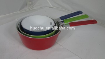 aluminum aluminium pressed ceramic non stick non-stick mini small milk sauce pan pot