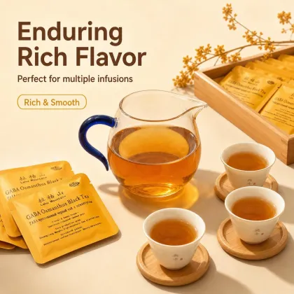 2026 Vintage Premium Chinese GABA Osmanthus Black Tea, Natural Sweet Osmanthus Scent, 8g Mini Compressed Square Tea Slabs, Pack