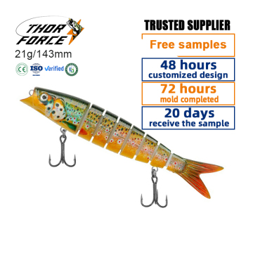 THORFORCE OEM 143mm 21g Artificial Long Casting Bass Perch Swim Bait