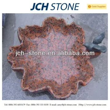 Factory supply garden decoration granite bird bath