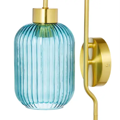 Gracieleigh Iron Plug-in Armed Sconce Wall Lamp