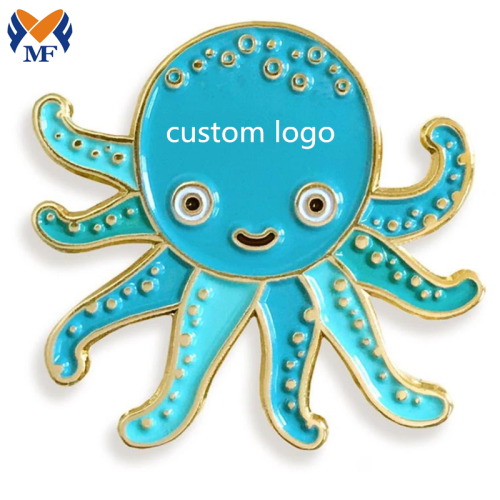 Metal Customized Animal Design Octopus Enamel Pin