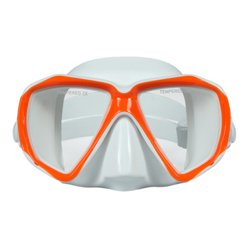 Vista amplia asequible lente de vidrio templado Silicona de buceo Mascaras para niños