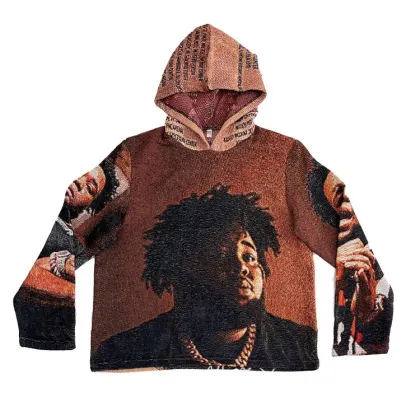 2024 Rap Star Rod Time Tapestry Jacket Hoodie