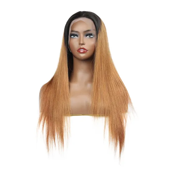 HanFan Ombre Human Hair Full HD Lace Wig For Black Women Mink Cambodian Virgin Hair Lace Frontal Wig Pre Plucked With Baby Hair