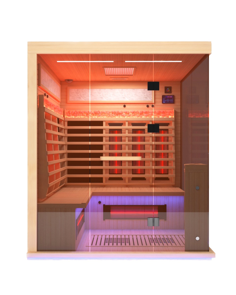 Salão de sauna de infravermelho distante para cinco pessoas