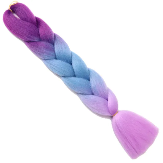 Wholesaler 24INCH 60CM Gradient Colors Braiding Synthetic Hair Extension