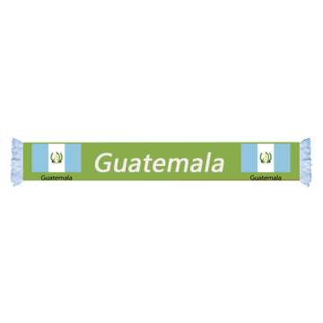 Custom Design Guatemala Flag Scarf - Cheap Promotional Souvenir for Football Club Fans