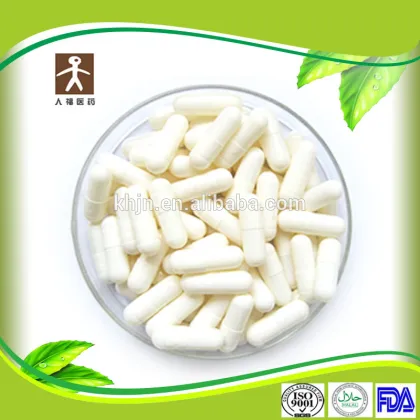 Size 0 print customed white/gold pharmaceutical capsules