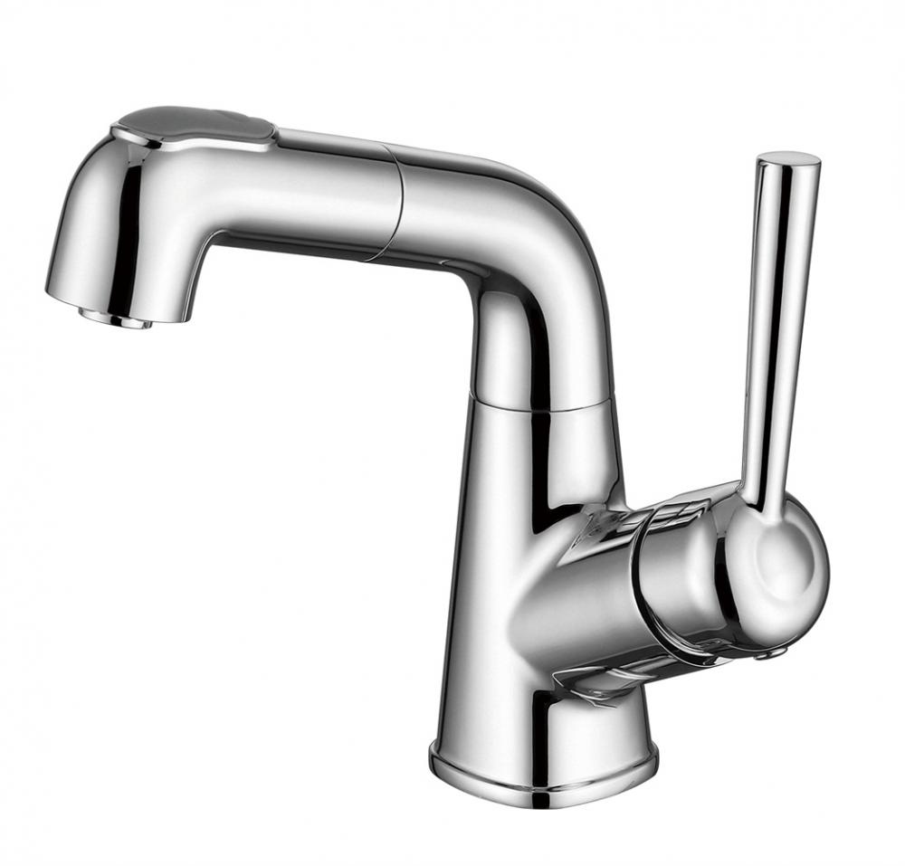 pull out basin faucet