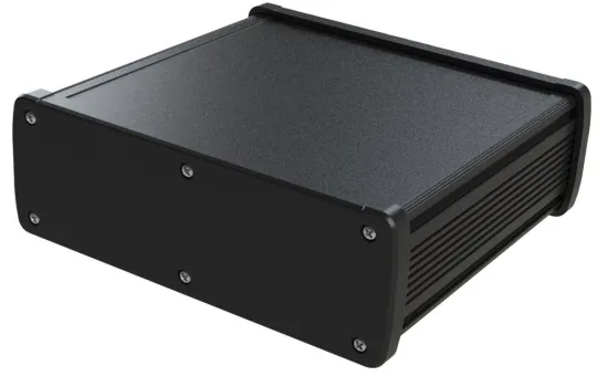 Heatsink anodized black aluminum extrusion