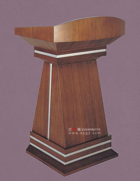 Wood Church Pulpit, Wooden Church Rostrum, Speech Table for Church