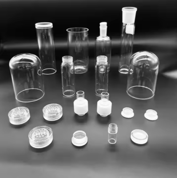 High Temperature Corrosion Resistant Quartz Bottles & Stoppers