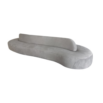 Mrs. Woods' Modern Luxury Arm Upholstered Velvet Sofa and Curved Chair Set for Living Room