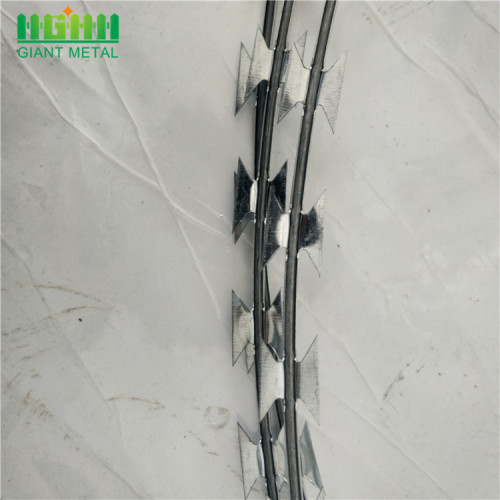 Berkualiti tinggi Hot Dipped Galvanized Clips Razor Wire